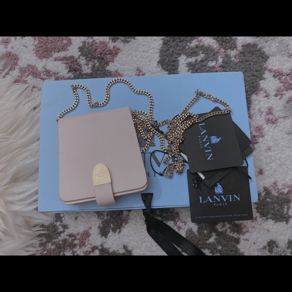 Lanvin pink discret bag